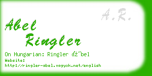 abel ringler business card